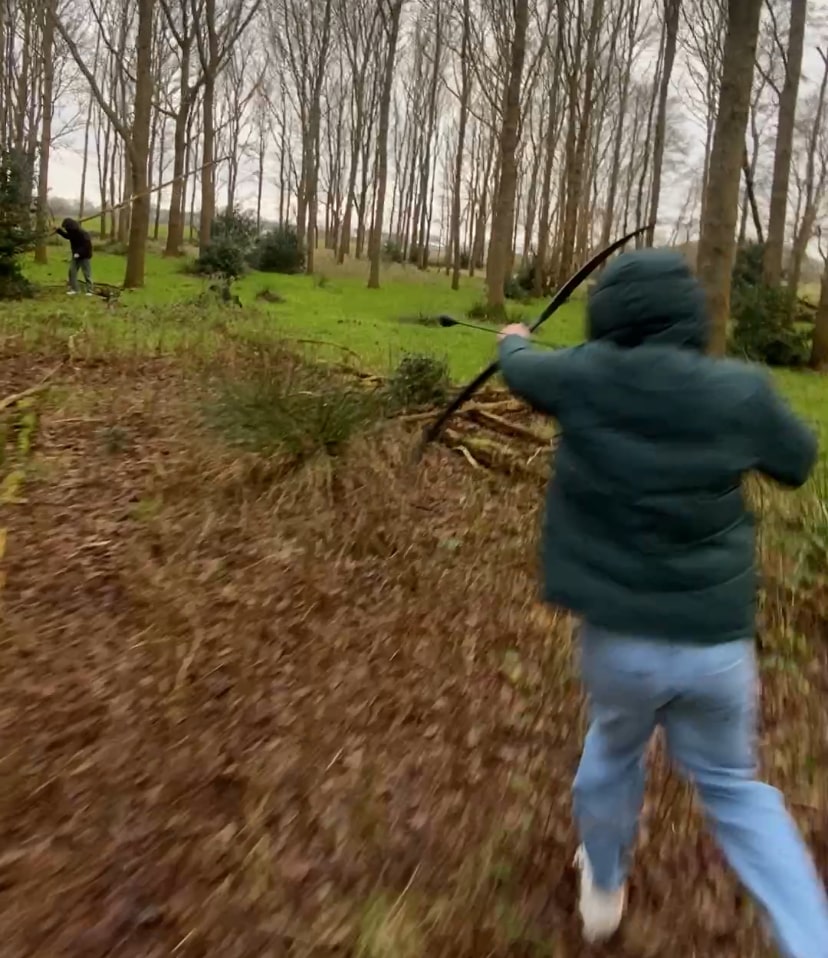 “Archery Tag spel in volle actie – Dagpakketverhuur”
