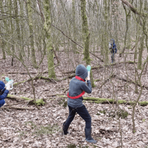 “Promotionele banner Gelblaster activiteit – Dagpakketverhuur”