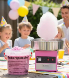 Suikerspinmachine (Incl ingredienten)