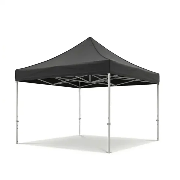 Easy up partytent - zwart - 3x3m